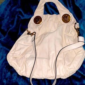 Authentic White Gucci Hysteria Hobo Bag